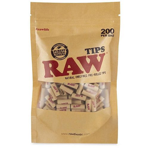 RAW Tips Pre-rolled Bags 200ct