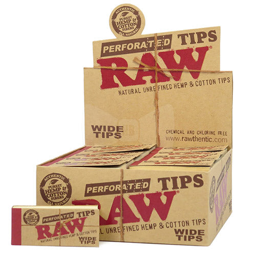 RAW Tips Wide Perforated 50ct