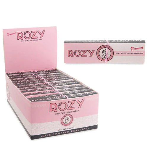 ROZY Pink Paper+Tip King Size 24ct