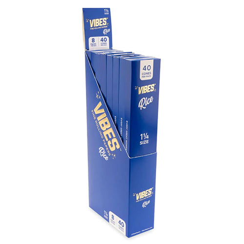 VIBES Cones Rice 11/4 Size 40-Pack 8ct