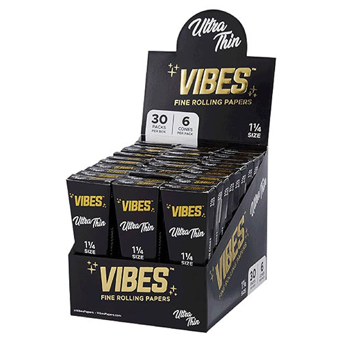 VIBES Cones Ultra Thin 11/4 Size 6-Pack 30ct