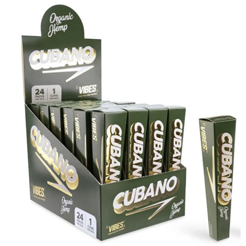 VIBES Cones Organic Hemp Cubano 1-Pack 24ct
