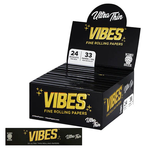 VIBES Paper+Tip Ultra Thin King Size 24ct