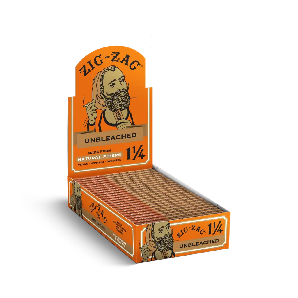 ZIG ZAG Papers Unbleached 11/4 Size 24ct