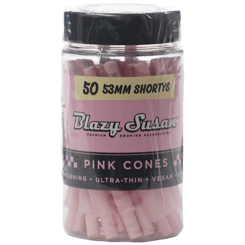 BLAZY SUSAN Pink Cones Jar 53mm Shorty Size 50/1ct