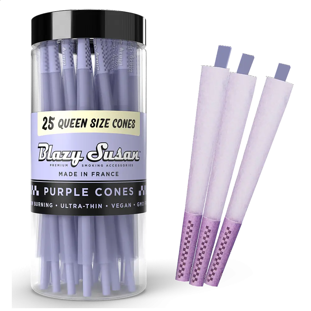 BLAZY SUSAN Purple Cones Jar Queen Size 25/1ct
