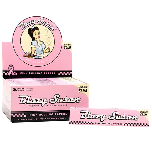 BLAZY SUSAN Pink Papers King Size Slim 50ct