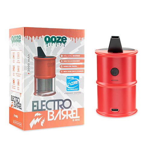 OOZE Electro Barrel Dab Rig Red 1ct