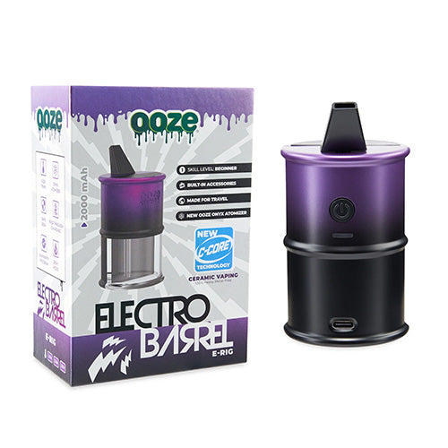 OOZE Electro Barrel Dab Rig Galaxy Purple 1ct