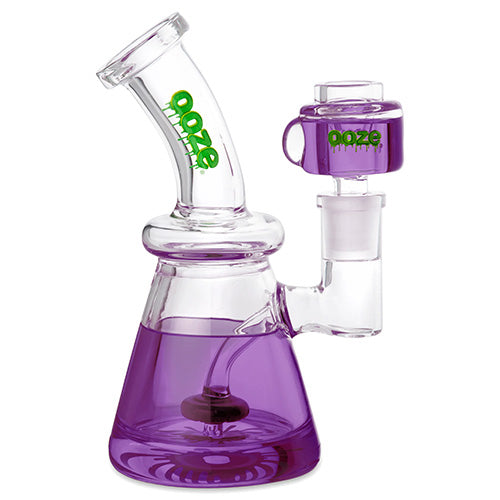 OOZE Glyco Glycerine Chilled Glass Water Pipe Purple 1ct