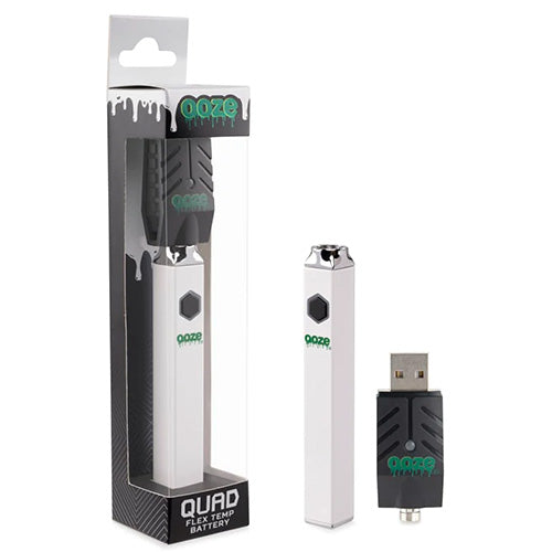 OOZE Quad Battery + Smart USB Ghost White 1ct