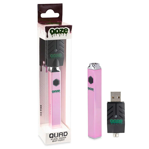 OOZE Quad Battery + Smart USB Ice Pink 1ct