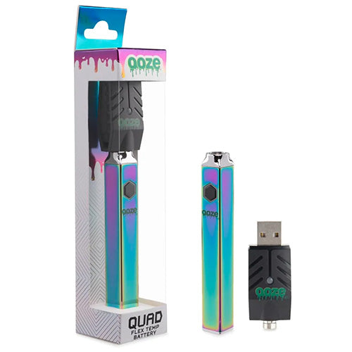 OOZE Quad Battery + Smart USB Rainbow 1ct