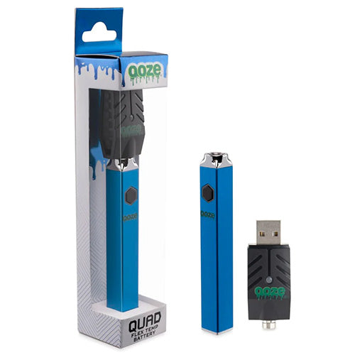 OOZE Quad Battery + Smart USB Sapphire Blue 1ct
