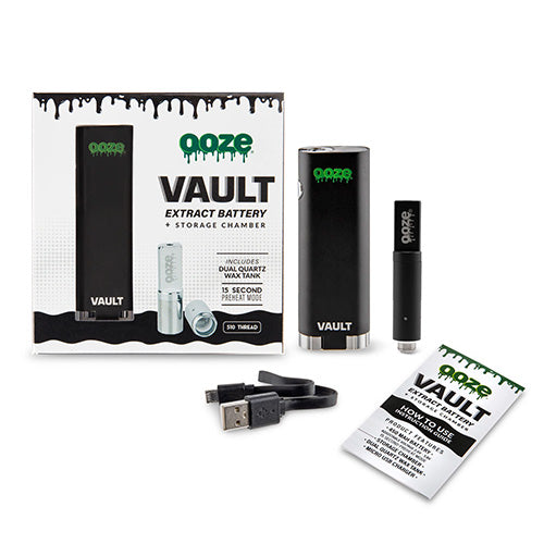 OOZE Vault Extract Battery Panther Black 1ct