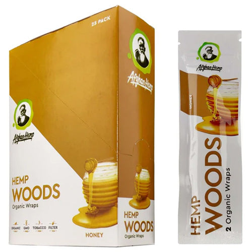 AFGHAN HEMP Hemp Woods Honey Wraps 25ct