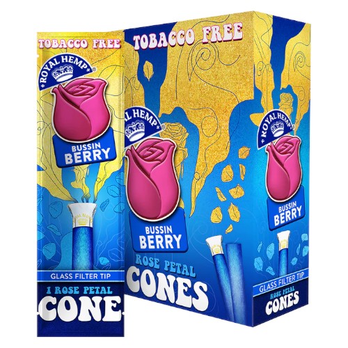 BLUNTS & ROSES Glass Tip Cones Bussin' Berry 10ct