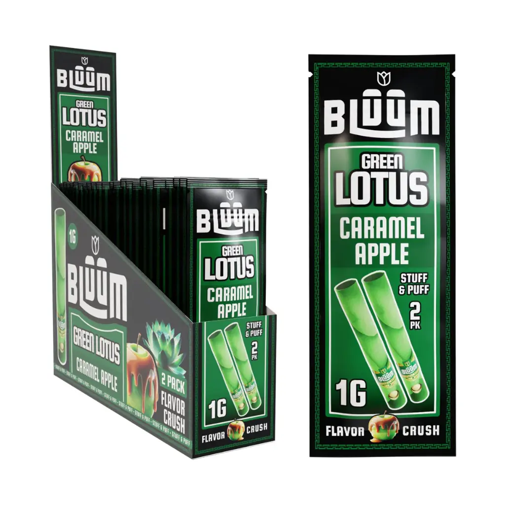 BLUUM Green Lotus Rolls Caramel Apple 2-Pack 10ct