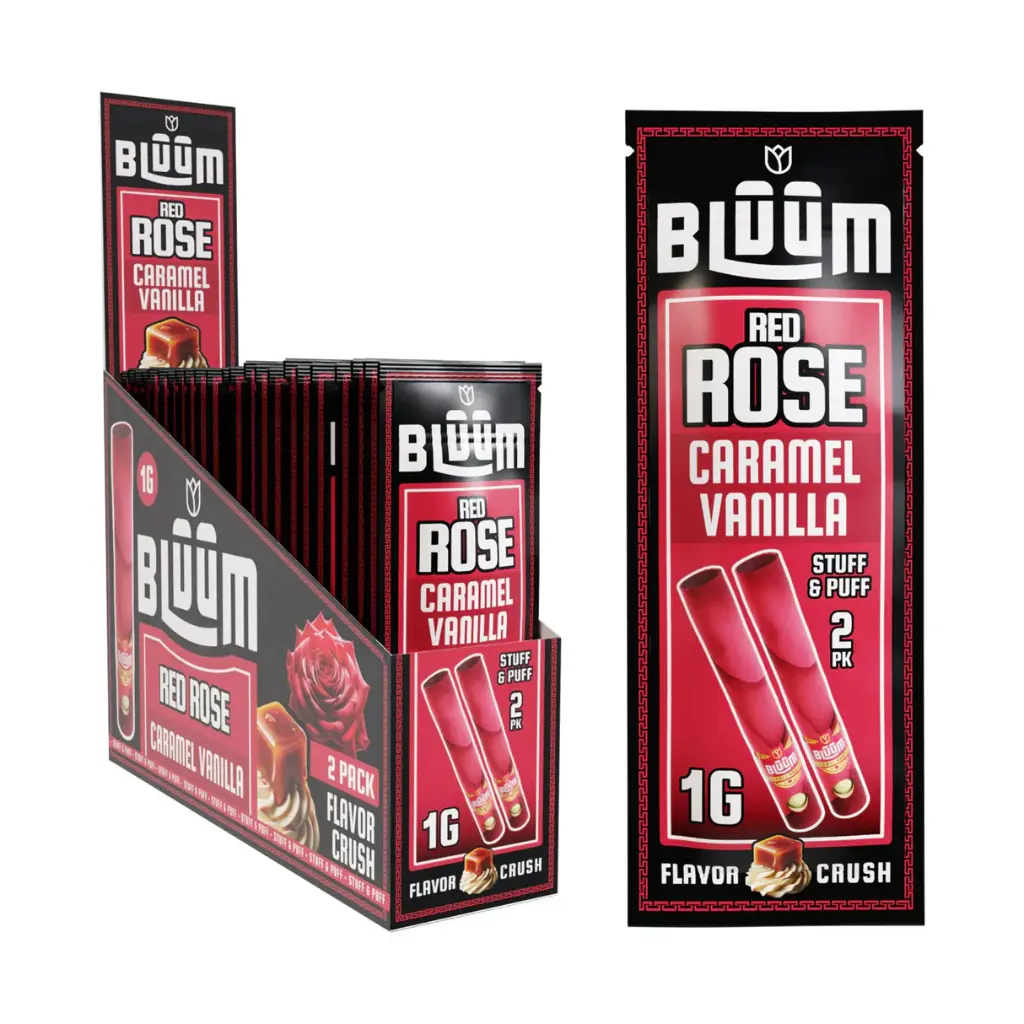BLUUM Red Rose Rolls Caramel Vanilla 2-Pack 10ct