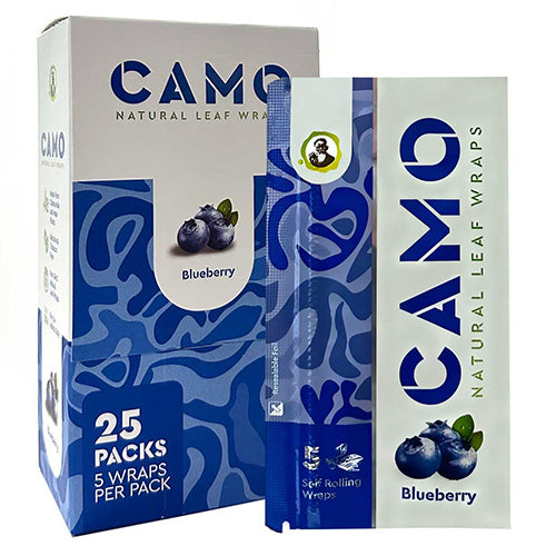 CAMO Natural Leaf Wraps Blueberry 5-Pack 25ct