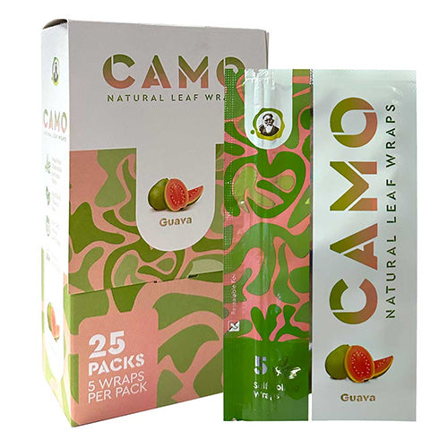 CAMO Natural Leaf Wraps Guava 5-Pack 25ct