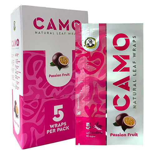 CAMO Natural Leaf Wraps Passion Fruit 5-Pack 25ct