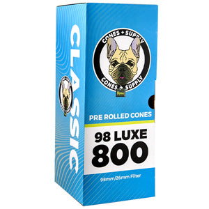 CONE SUPPLY Classic White 98mm Size Cones 800ct