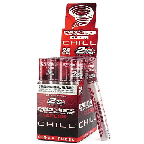 CYCLONES 2X Clear Chill Red 24ct