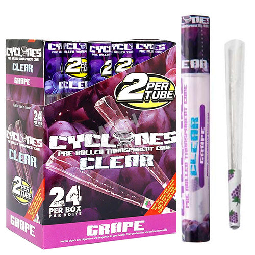 CYCLONES 2X Clear Grape 24ct