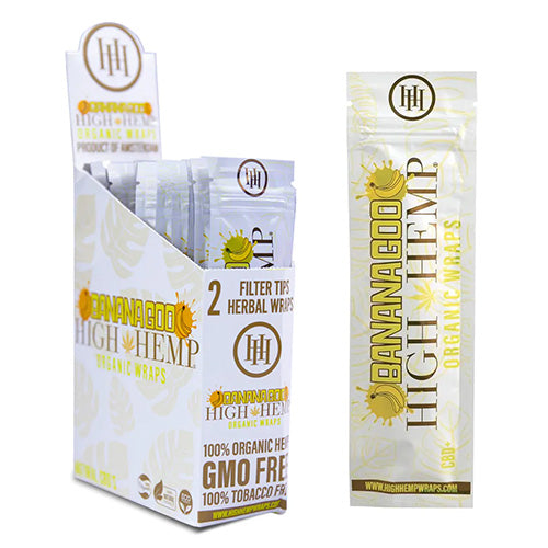 HIGH HEMP Wraps Banana 25ct