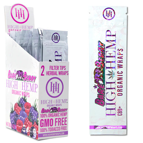 HIGH HEMP Wraps Bare Berry 25ct
