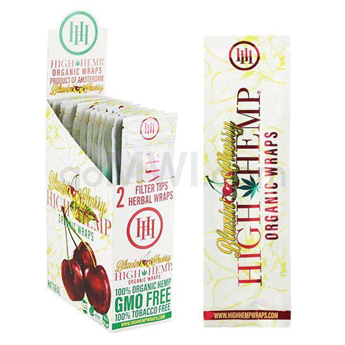 HIGH HEMP Wraps Blazin' Cherry 25ct