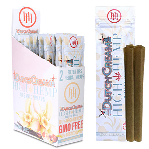 HIGH HEMP Wraps Dutch Cream 25ct