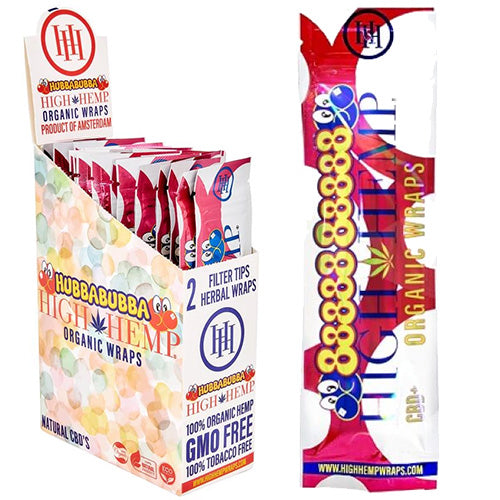 HIGH HEMP Wraps Hubbabubba 25ct