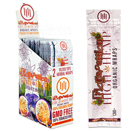 HIGH HEMP Wraps Passion Fruit 25ct