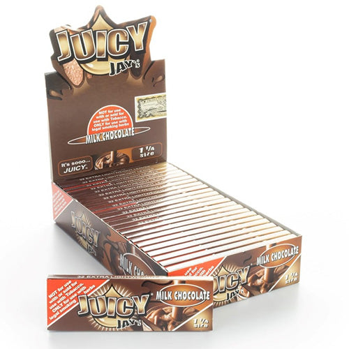 JUICY JAY'S Papers 11/4 Size Milk Chocolate 24ct (Discontinued)