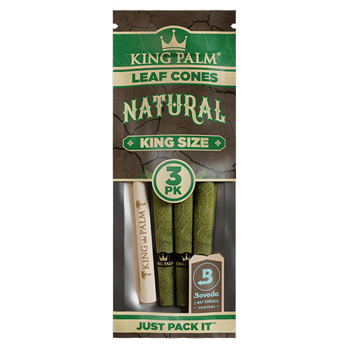 KING PALM Cones King Size Natural 3-Pack 15ct