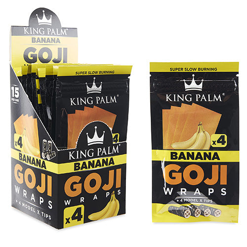 KING PALM Goji Berry Wraps Banana 4-Pack 15ct