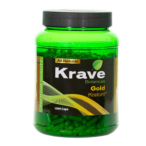 KRAVE Kratom Gold Caplets 1,000/1ct