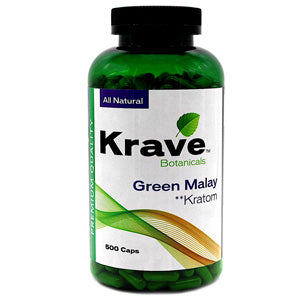 KRAVE Kratom Green Malay Caplets 500/1ct