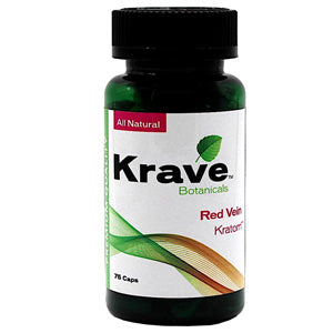 KRAVE Kratom Red Vein Caplets 75/1ct