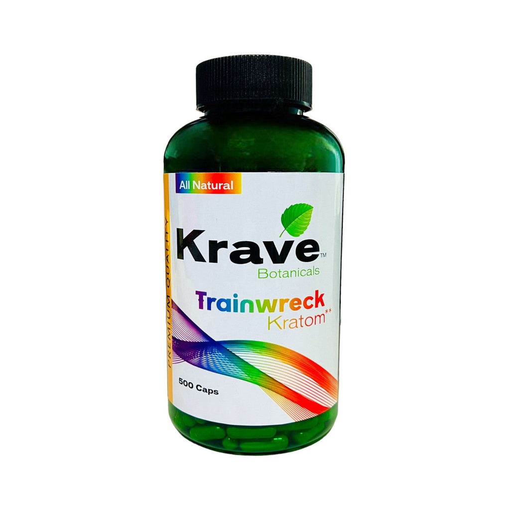 KRAVE Kratom Trainwreck Caplets 500/1ct