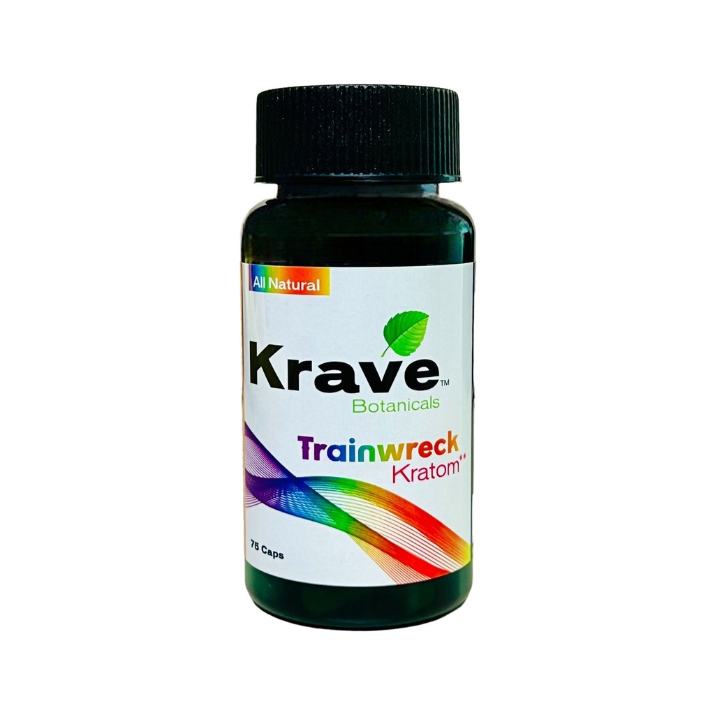 KRAVE Kratom Trainwreck Caplets 75/1ct