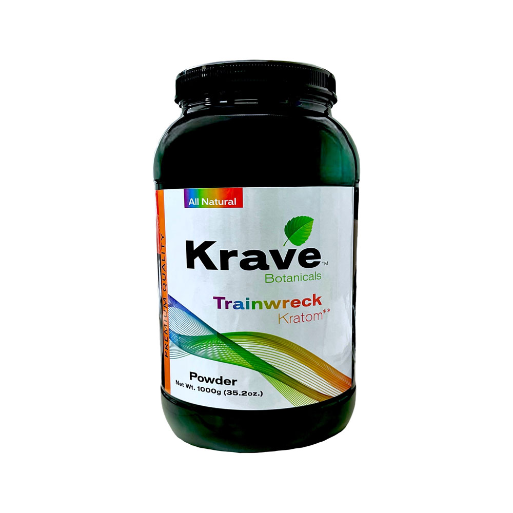 KRAVE Kratom Trainwreck Powder 1,000g 1ct