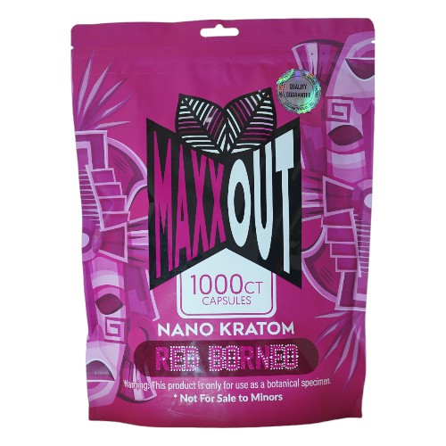 MAXXOUT Kratom Red Borneo Capsules 1,000ct