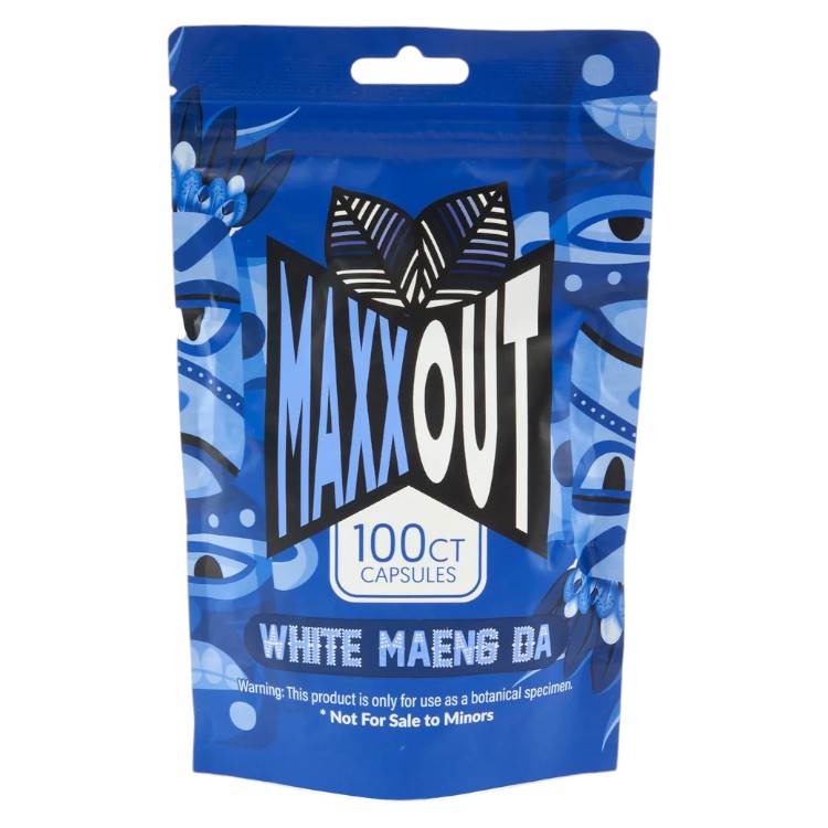 MAXXOUT Kratom White Maeng Da Capsules 100ct
