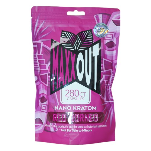 MAXXOUT Kratom Red Borneo Capsules 280ct