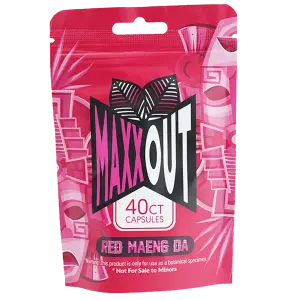 MAXXOUT Kratom Red Maeng Da Capsules 40ct