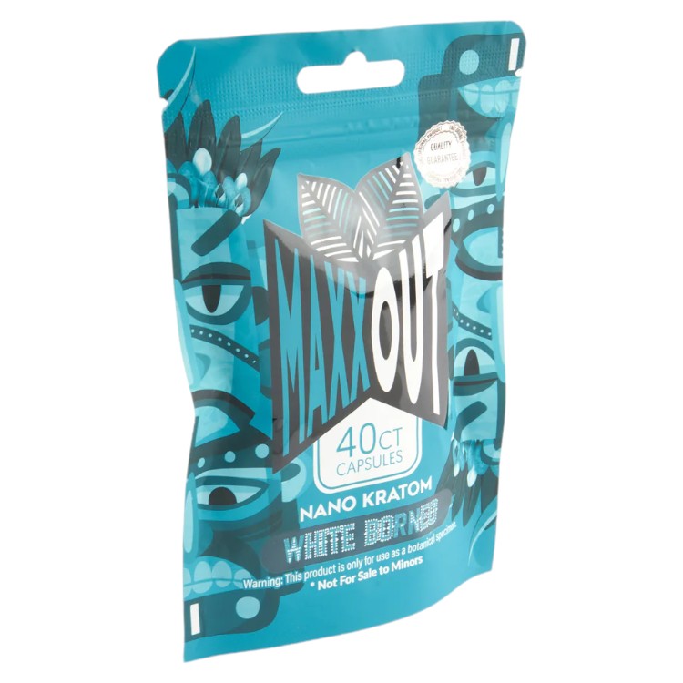 MAXXOUT Kratom White Borneo Capsules 40ct