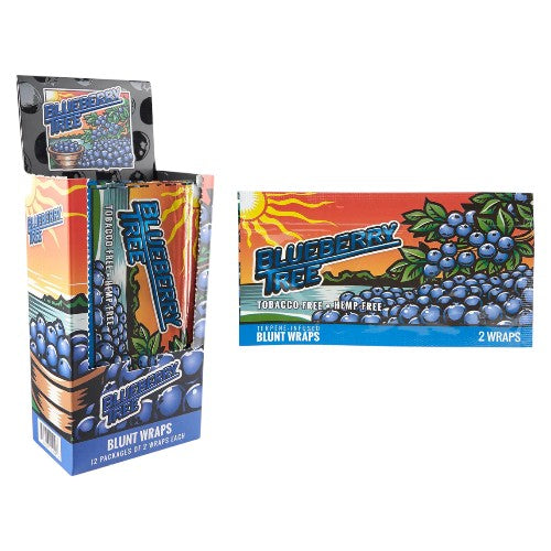 ORCHARD BEACH Blueberry Tree Terpene Infused Blunt Wraps 2-Pack 12ct